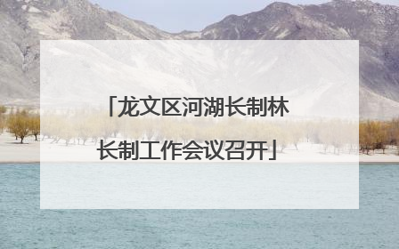 龙文区河湖长制林长制工作会议召开