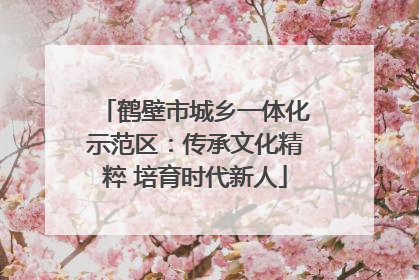 鹤壁市城乡一体化示范区：传承文化精粹 培育时代新人