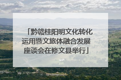 黔赣桂阳明文化转化运用暨文旅体融合发展座谈会在修文县举行