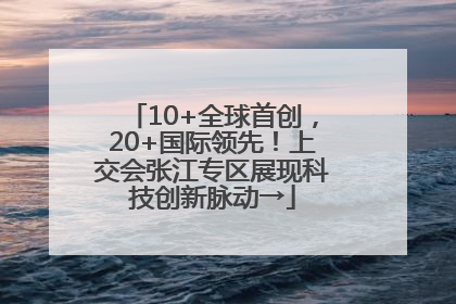 10+全球首创，20+国际领先！上交会张江专区展现科技创新脉动→