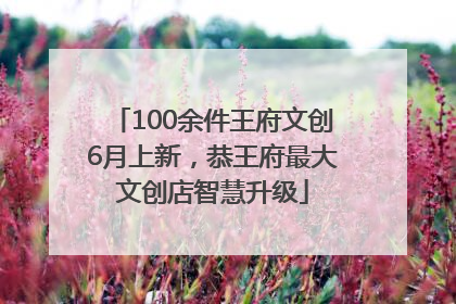 100余件王府文创6月上新，恭王府最大文创店智慧升级