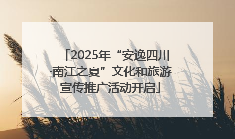 2025年“安逸四川·南江之夏”文化和旅游宣传推广活动开启