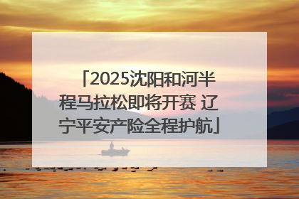 2025沈阳和河半程马拉松即将开赛 辽宁平安产险全程护航