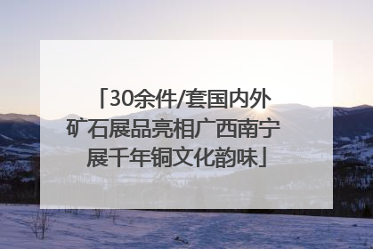 30余件/套国内外矿石展品亮相广西南宁 展千年铜文化韵味