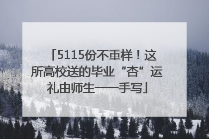 5115份不重样！这所高校送的毕业“杏”运礼由师生一一手写