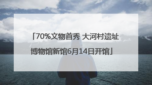 70%文物首秀 大河村遗址博物馆新馆6月14日开馆