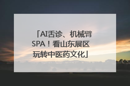 AI舌诊、机械臂SPA！看山东展区玩转中医药文化