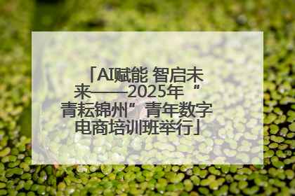 AI赋能 智启未来——2025年“青耘锦州”青年数字电商培训班举行